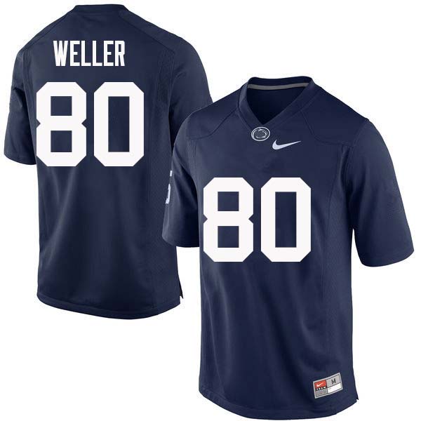 NCAA Nike Men's Penn State Nittany Lions Justin Weller #80 College Football Authentic Navy Stitched Jersey TIO7198OB